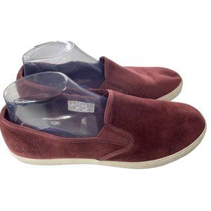 Timberland Women's Dausette Burgundy Suede Slip On Sneakers Size 10M (A1UCJ)